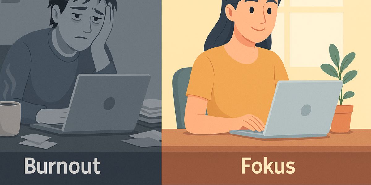 freelancer fokus vs burnout